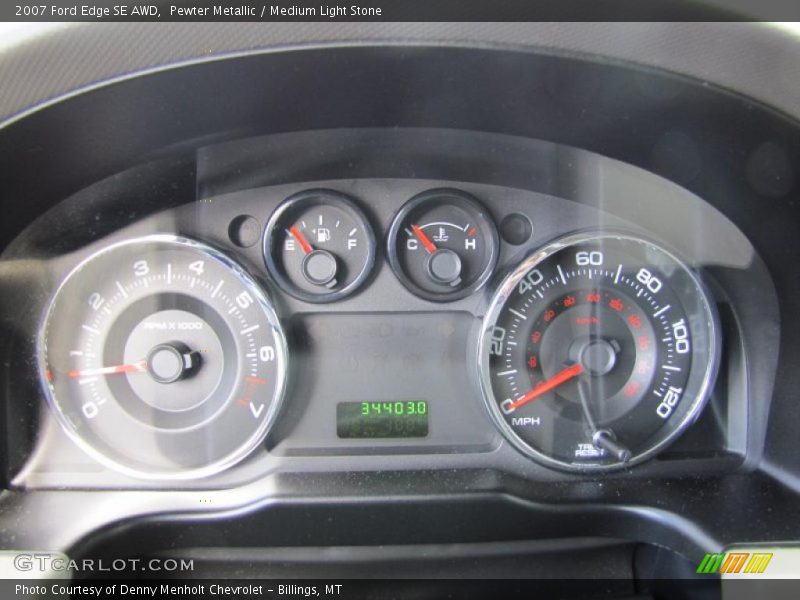 Pewter Metallic / Medium Light Stone 2007 Ford Edge SE AWD