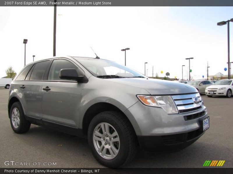 Pewter Metallic / Medium Light Stone 2007 Ford Edge SE AWD