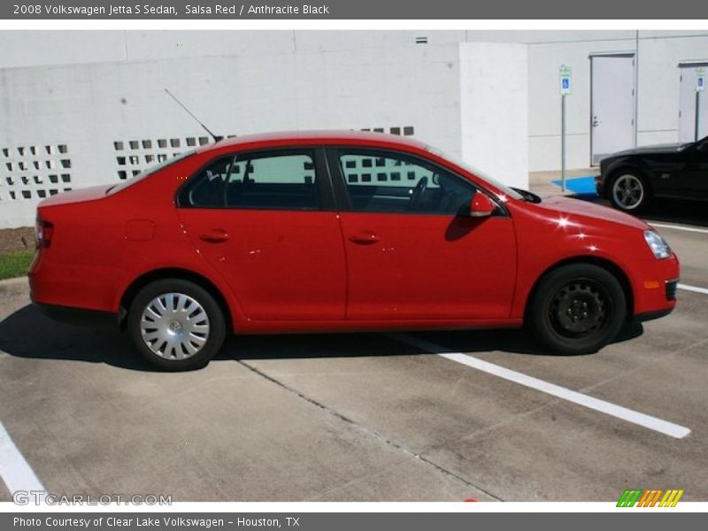 Salsa Red / Anthracite Black 2008 Volkswagen Jetta S Sedan