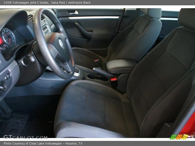 Salsa Red / Anthracite Black 2008 Volkswagen Jetta S Sedan