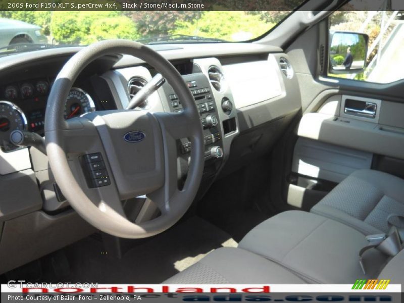 Black / Stone/Medium Stone 2009 Ford F150 XLT SuperCrew 4x4
