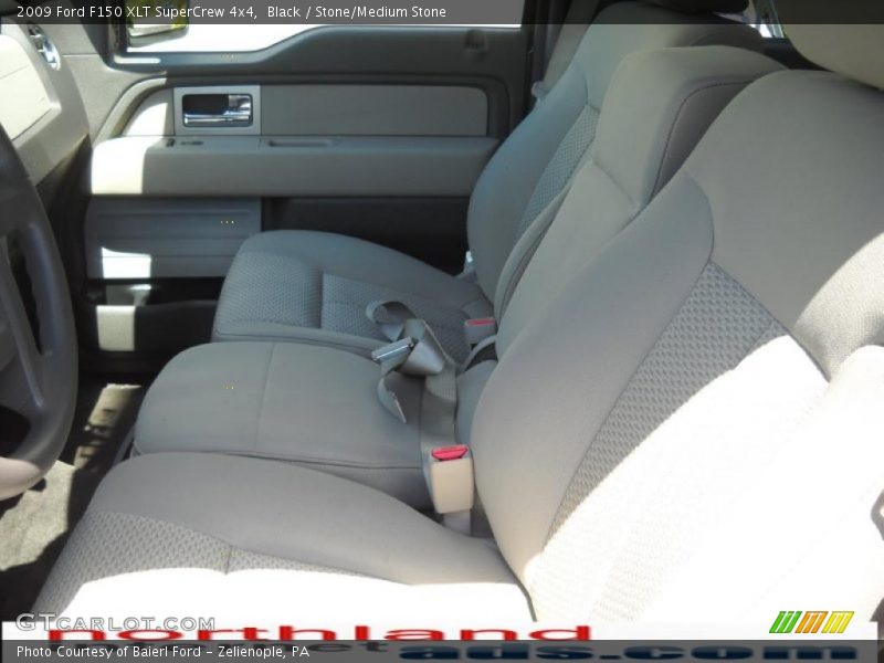 Black / Stone/Medium Stone 2009 Ford F150 XLT SuperCrew 4x4