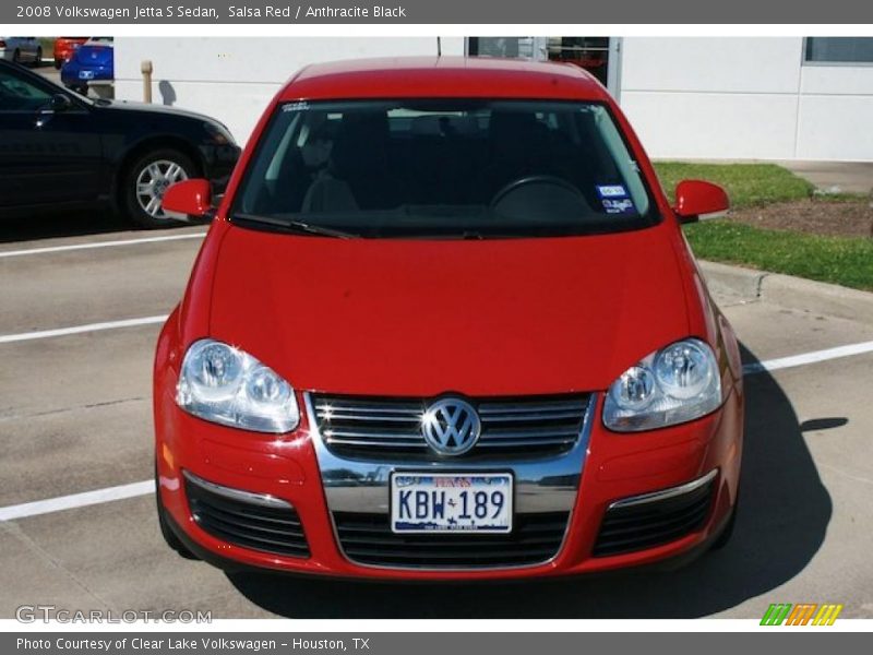 Salsa Red / Anthracite Black 2008 Volkswagen Jetta S Sedan