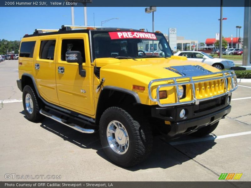 Yellow / Ebony 2006 Hummer H2 SUV