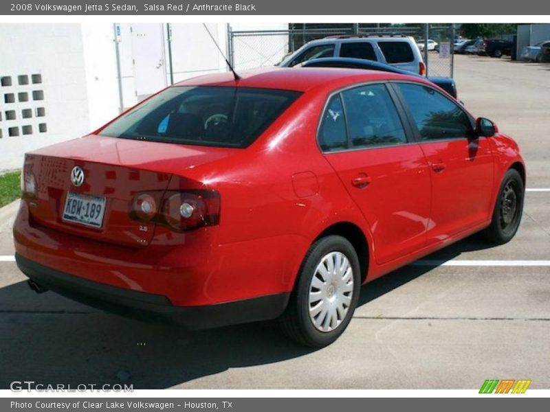 Salsa Red / Anthracite Black 2008 Volkswagen Jetta S Sedan