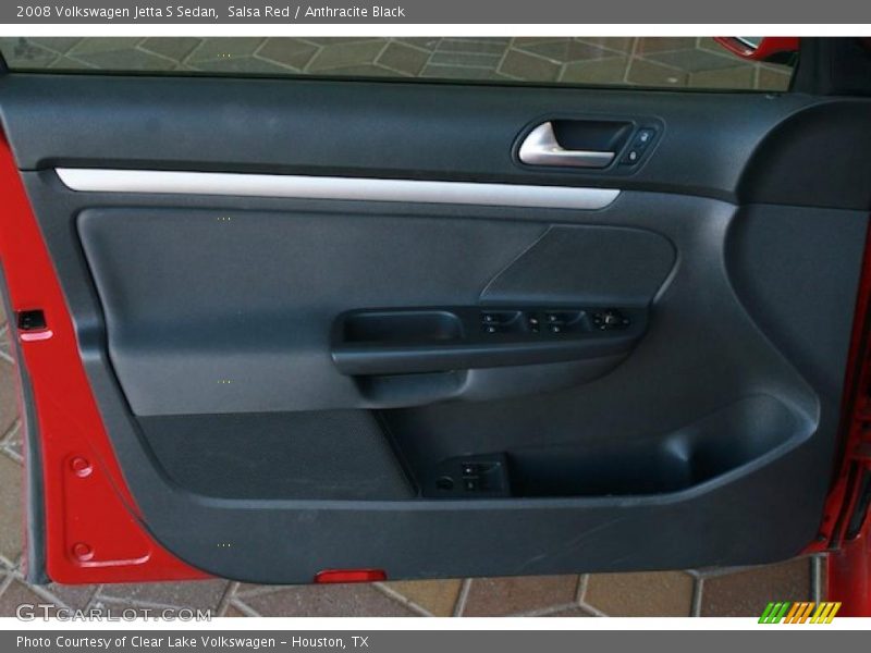 Salsa Red / Anthracite Black 2008 Volkswagen Jetta S Sedan