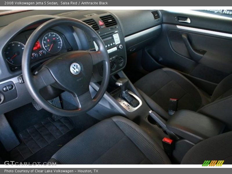 Salsa Red / Anthracite Black 2008 Volkswagen Jetta S Sedan