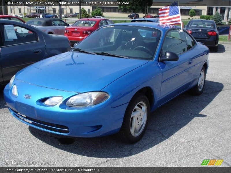 Bright Atlantic Blue Metallic / Dark Charcoal 2001 Ford Escort ZX2 Coupe