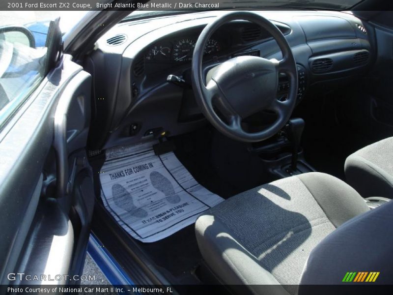 Bright Atlantic Blue Metallic / Dark Charcoal 2001 Ford Escort ZX2 Coupe