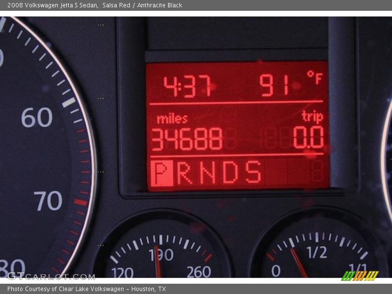 Salsa Red / Anthracite Black 2008 Volkswagen Jetta S Sedan