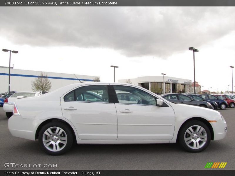 White Suede / Medium Light Stone 2008 Ford Fusion SEL V6 AWD
