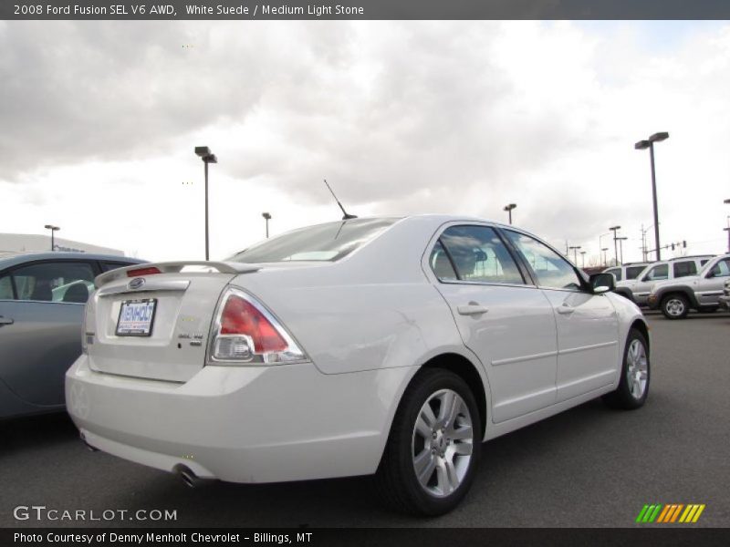 White Suede / Medium Light Stone 2008 Ford Fusion SEL V6 AWD