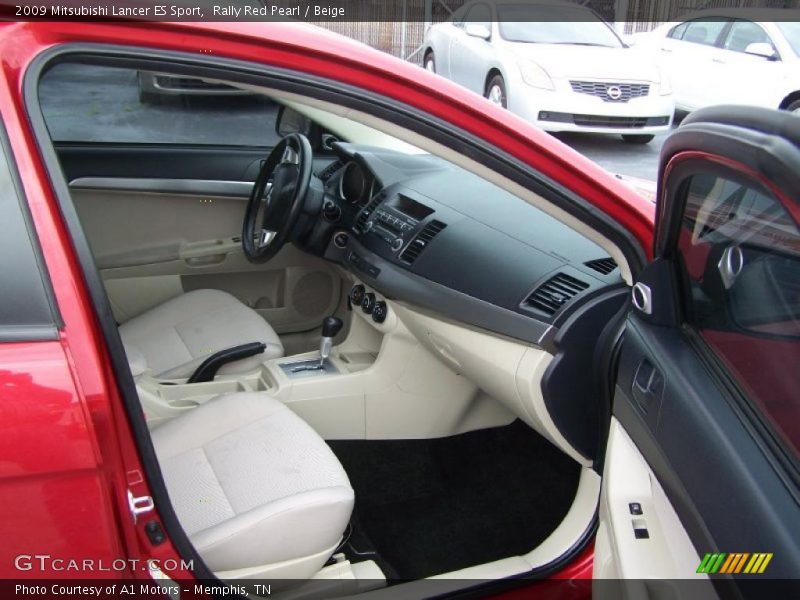 Rally Red Pearl / Beige 2009 Mitsubishi Lancer ES Sport