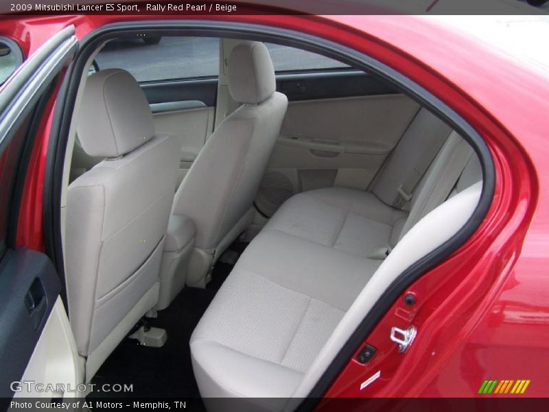Rally Red Pearl / Beige 2009 Mitsubishi Lancer ES Sport