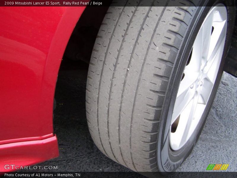 Rally Red Pearl / Beige 2009 Mitsubishi Lancer ES Sport