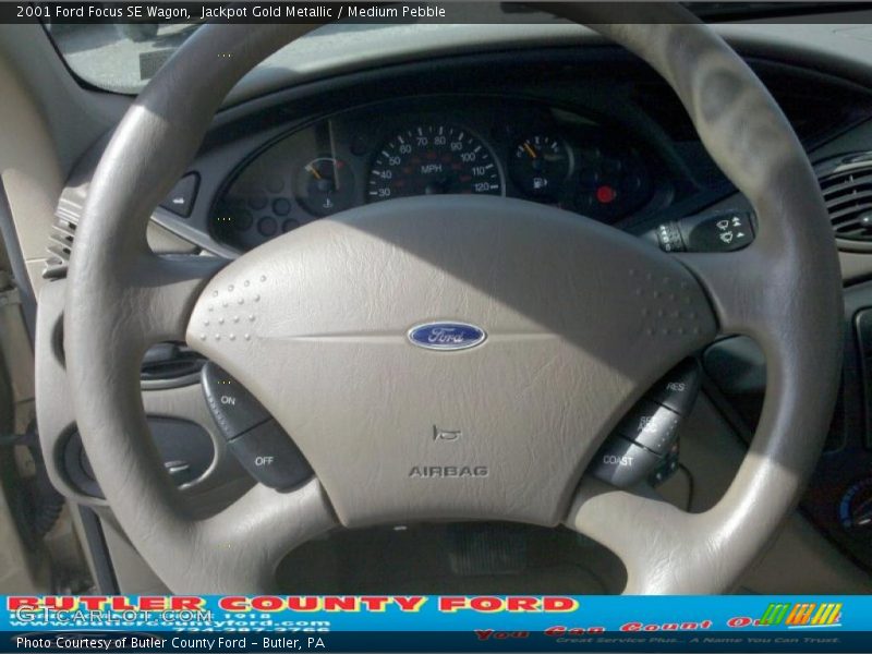 Jackpot Gold Metallic / Medium Pebble 2001 Ford Focus SE Wagon