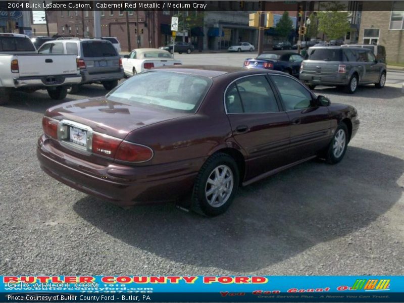 Cabernet Red Metallic / Medium Gray 2004 Buick LeSabre Custom