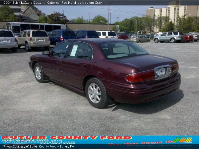 Cabernet Red Metallic / Medium Gray 2004 Buick LeSabre Custom