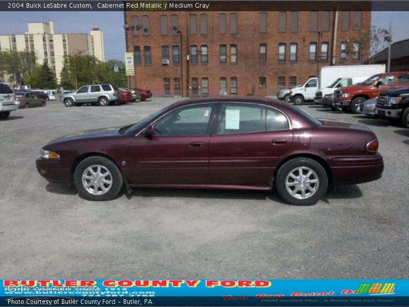Cabernet Red Metallic / Medium Gray 2004 Buick LeSabre Custom