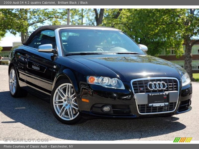 Brilliant Black / Black 2009 Audi S4 4.2 quattro Cabriolet