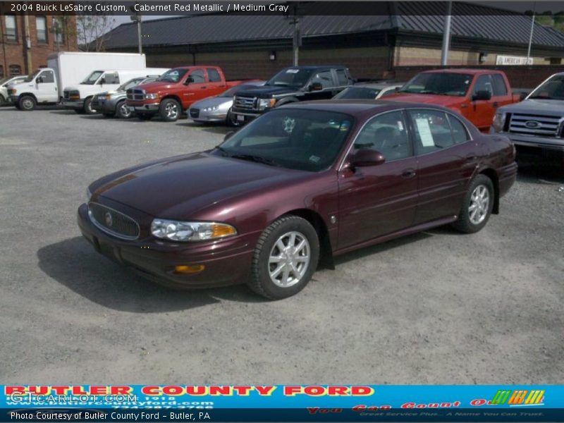 Cabernet Red Metallic / Medium Gray 2004 Buick LeSabre Custom
