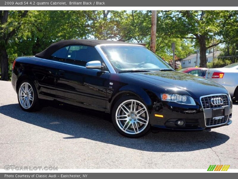Brilliant Black / Black 2009 Audi S4 4.2 quattro Cabriolet