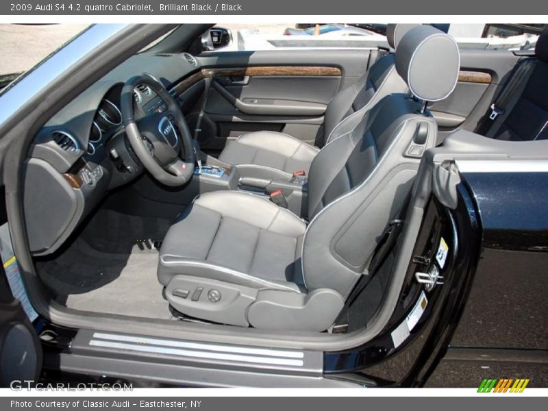 Brilliant Black / Black 2009 Audi S4 4.2 quattro Cabriolet