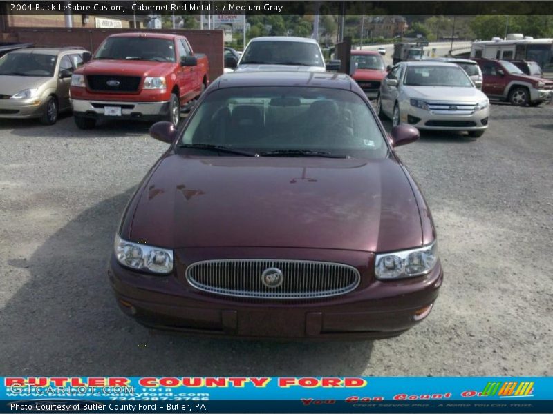 Cabernet Red Metallic / Medium Gray 2004 Buick LeSabre Custom