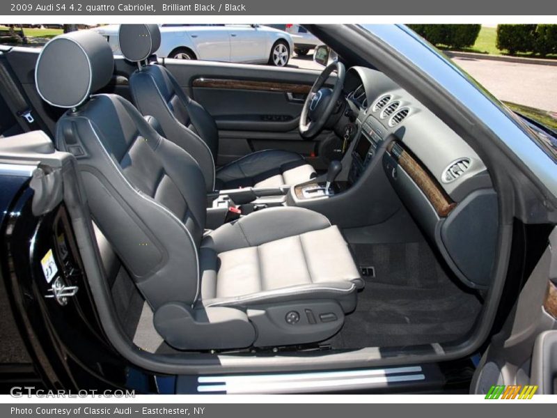 Brilliant Black / Black 2009 Audi S4 4.2 quattro Cabriolet