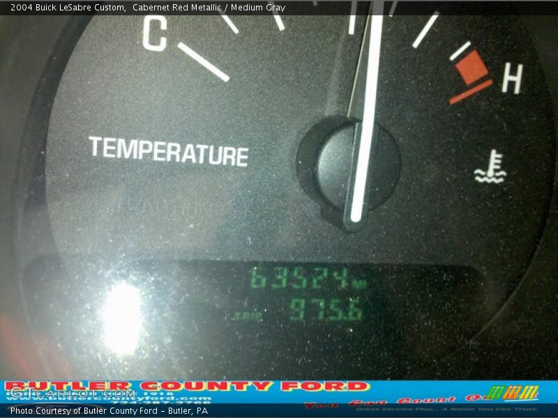 Cabernet Red Metallic / Medium Gray 2004 Buick LeSabre Custom