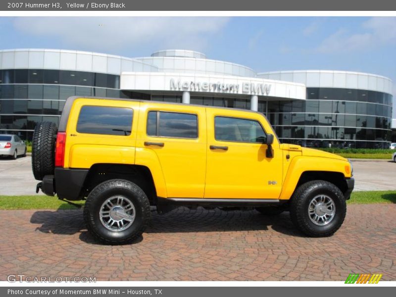 Yellow / Ebony Black 2007 Hummer H3