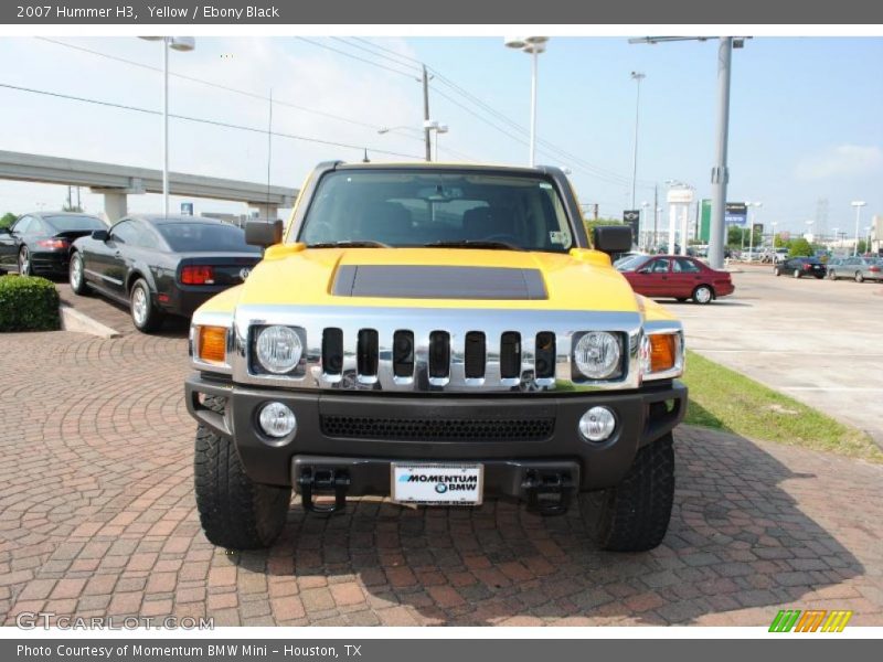 Yellow / Ebony Black 2007 Hummer H3