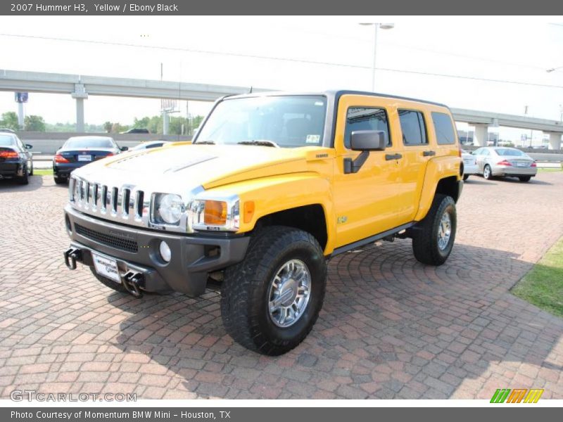 Yellow / Ebony Black 2007 Hummer H3