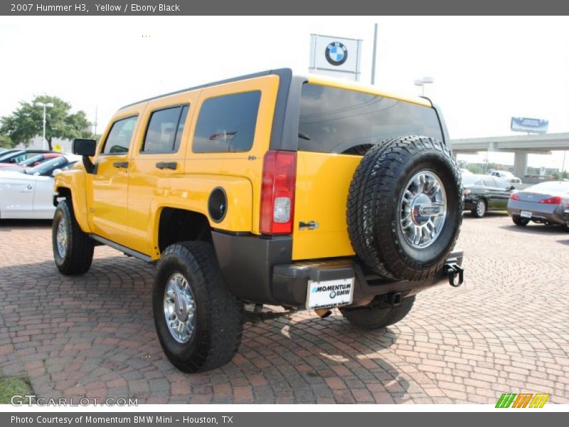 Yellow / Ebony Black 2007 Hummer H3