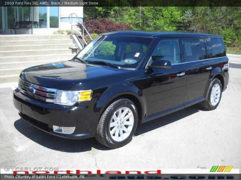 Black / Medium Light Stone 2009 Ford Flex SEL AWD
