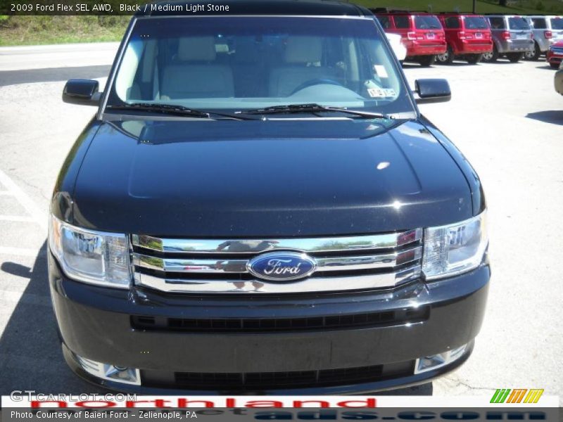 Black / Medium Light Stone 2009 Ford Flex SEL AWD