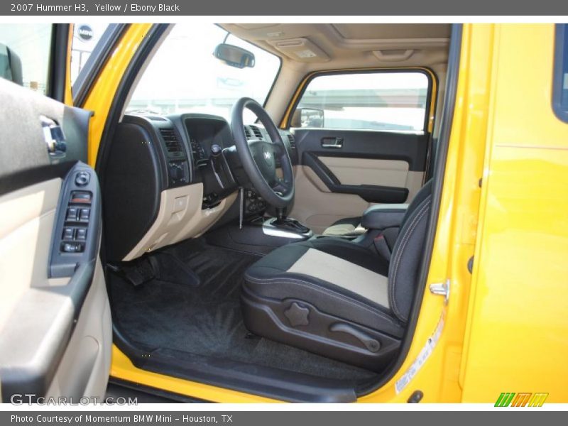 Yellow / Ebony Black 2007 Hummer H3