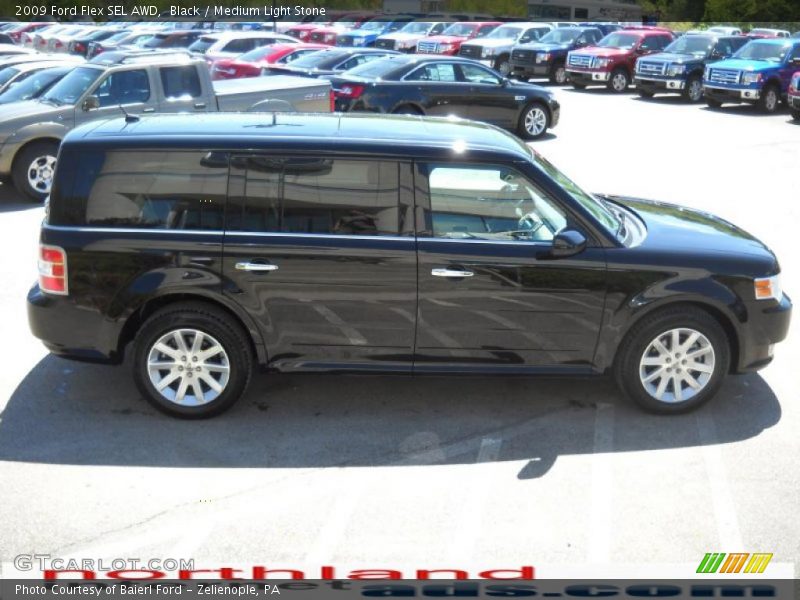 Black / Medium Light Stone 2009 Ford Flex SEL AWD