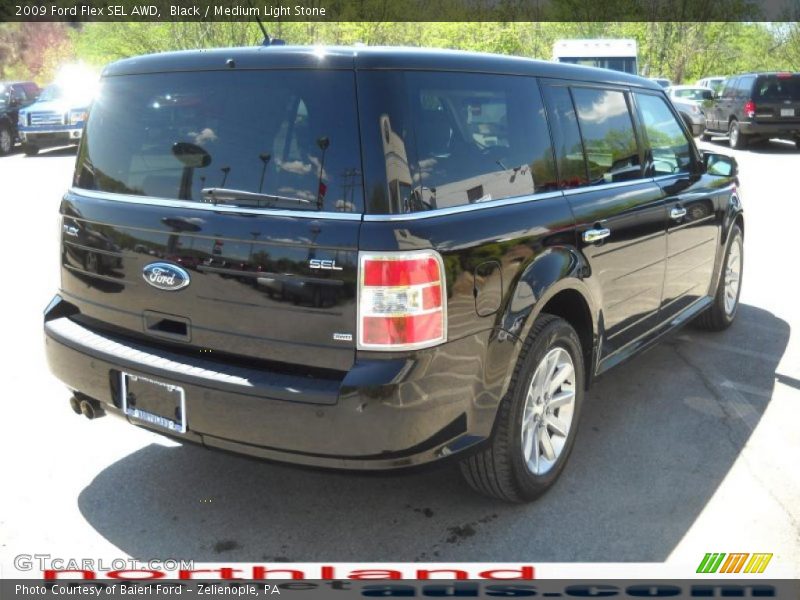 Black / Medium Light Stone 2009 Ford Flex SEL AWD