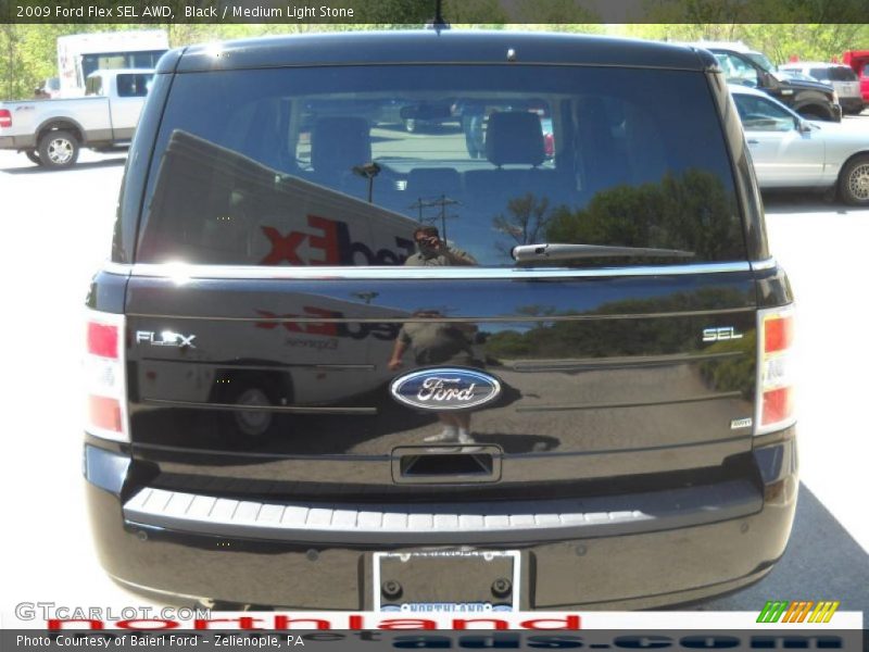 Black / Medium Light Stone 2009 Ford Flex SEL AWD