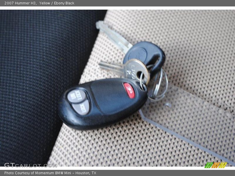 Yellow / Ebony Black 2007 Hummer H3