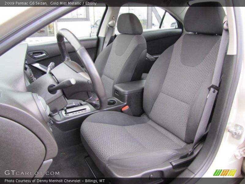 Gold Mist Metallic / Ebony 2009 Pontiac G6 Sedan