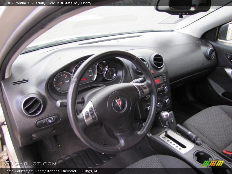 Gold Mist Metallic / Ebony 2009 Pontiac G6 Sedan