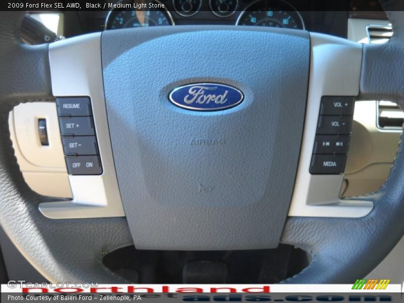 Black / Medium Light Stone 2009 Ford Flex SEL AWD
