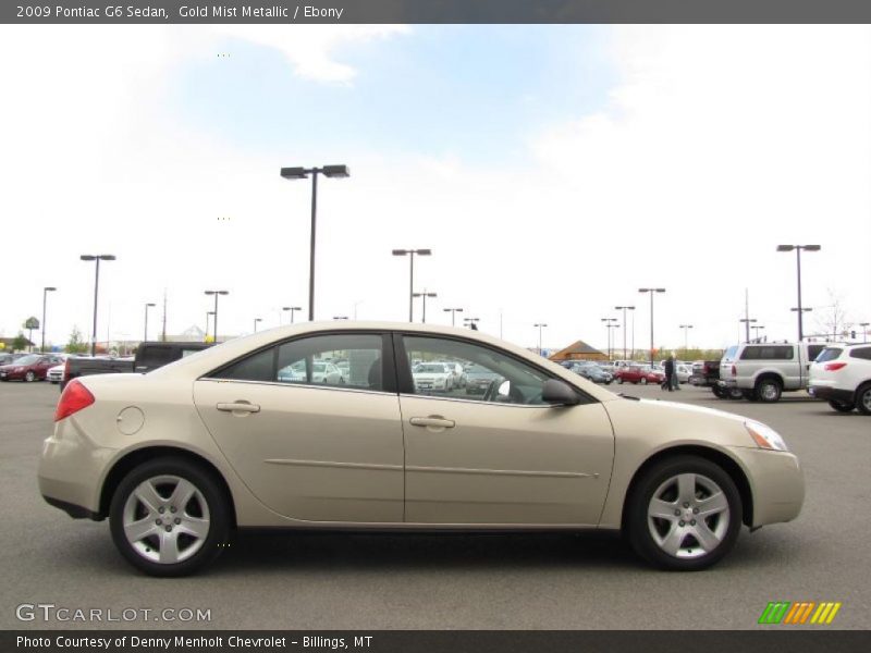 Gold Mist Metallic / Ebony 2009 Pontiac G6 Sedan