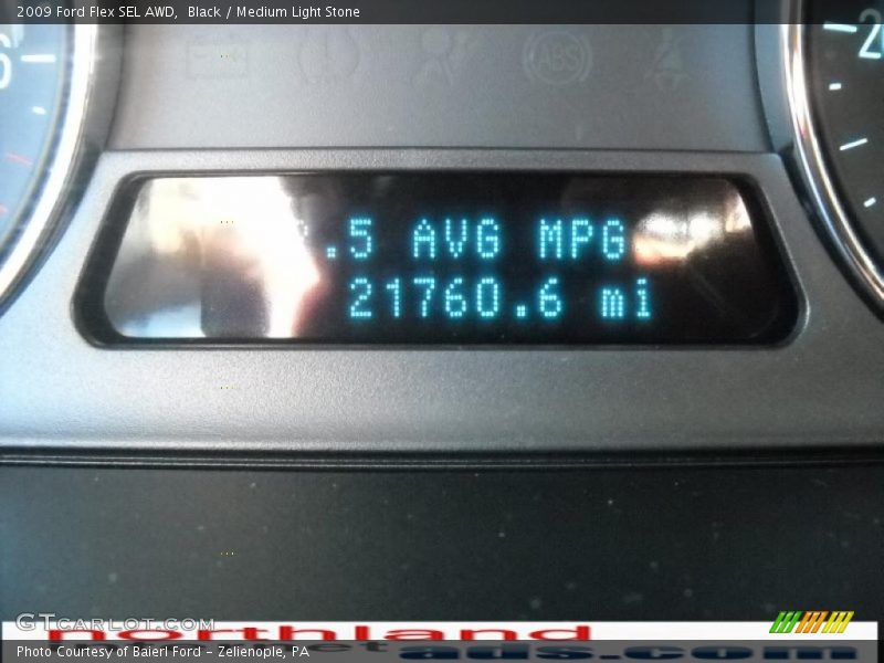 Black / Medium Light Stone 2009 Ford Flex SEL AWD