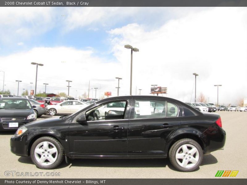 Black / Gray 2008 Chevrolet Cobalt LT Sedan