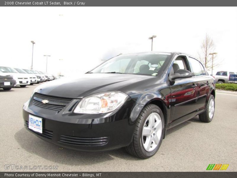 Black / Gray 2008 Chevrolet Cobalt LT Sedan