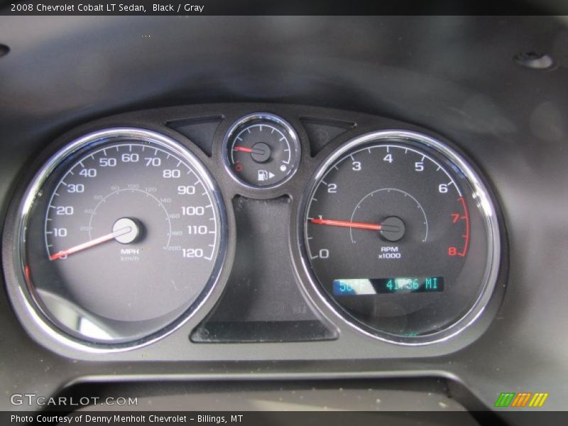 Black / Gray 2008 Chevrolet Cobalt LT Sedan