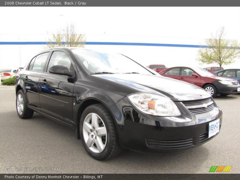 Black / Gray 2008 Chevrolet Cobalt LT Sedan
